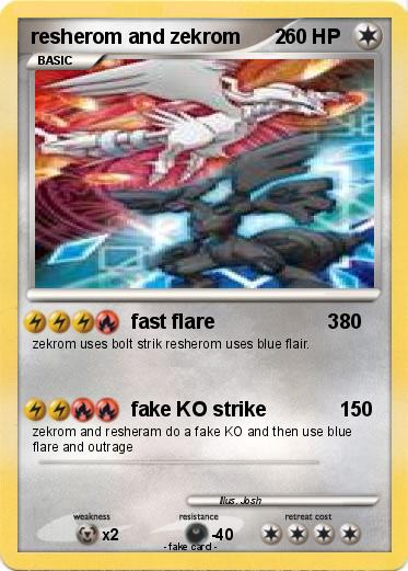 Pokemon resherom and zekrom      2