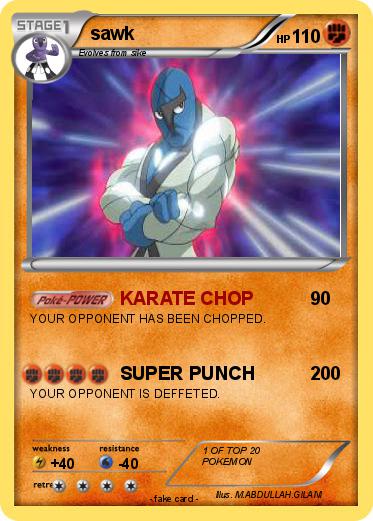 Pokemon sawk