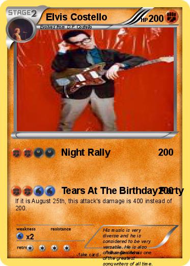 Pokemon Elvis Costello
