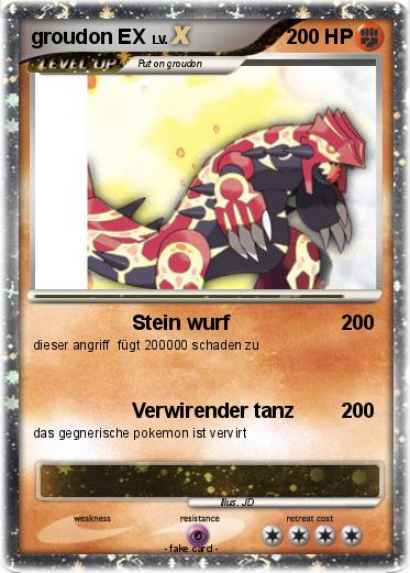 Pokemon groudon EX