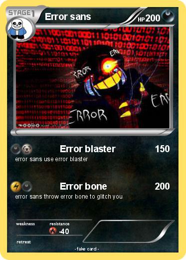 Pokemon Error sans