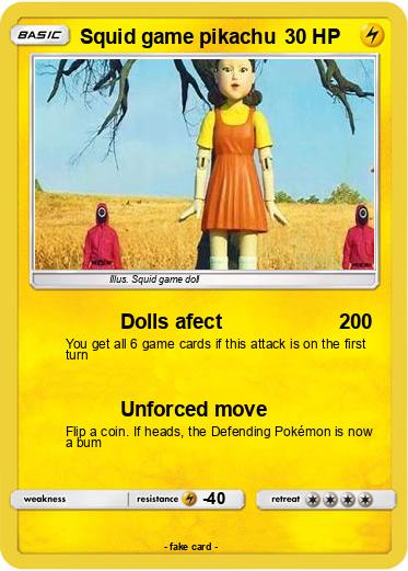 Pokemon Squid game pikachu