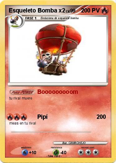 Pokemon Esqueleto Bomba x2