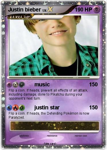 Pokemon Justin bieber