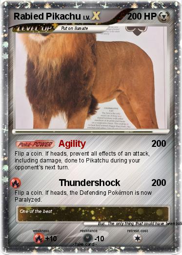 Pokemon Rabied Pikachu