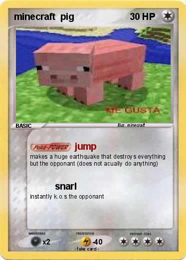 Pokemon minecraft  pig