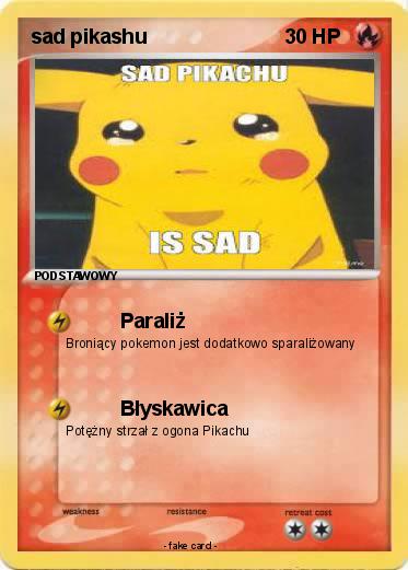 Pokemon sad pikashu