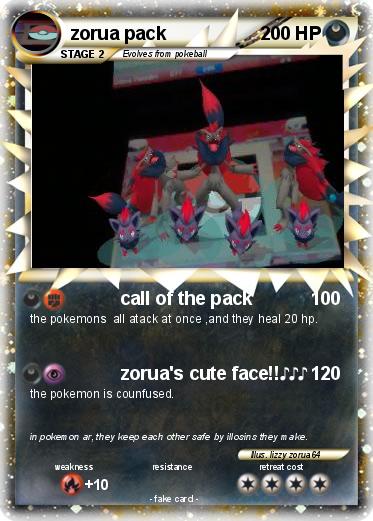 Pokemon zorua pack