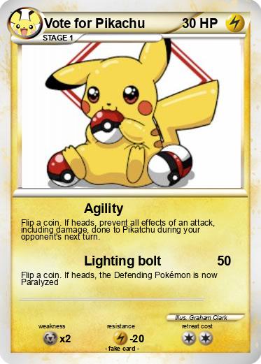 Pokemon Vote for Pikachu