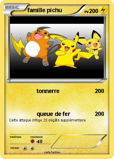Pokemon famille pichu