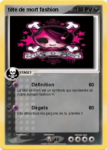 Pokemon tête de mort fashion