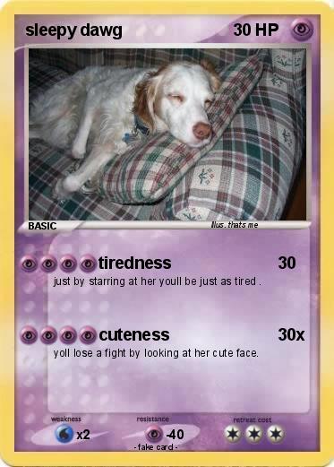 Pokemon sleepy dawg