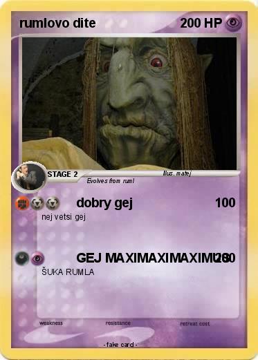 Pokemon rumlovo dite