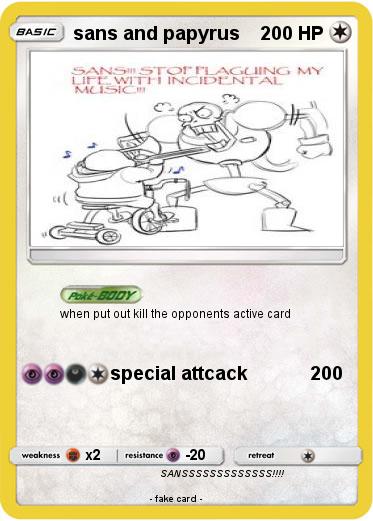 Pokemon sans and papyrus