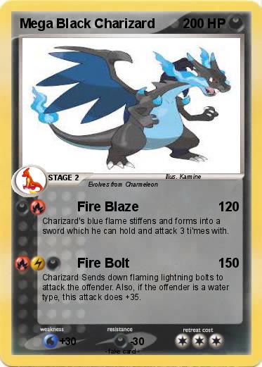 Pokemon Mega Black Charizard