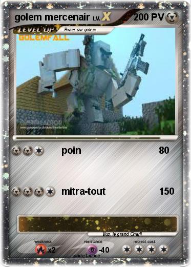 Pokemon golem mercenair