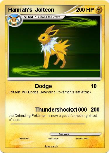 Pokemon Hannah's  Jolteon