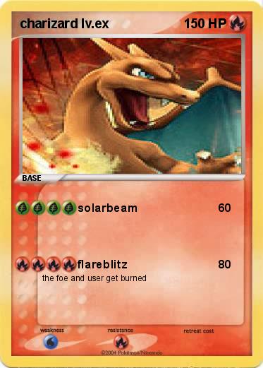 Pokemon charizard lv.ex