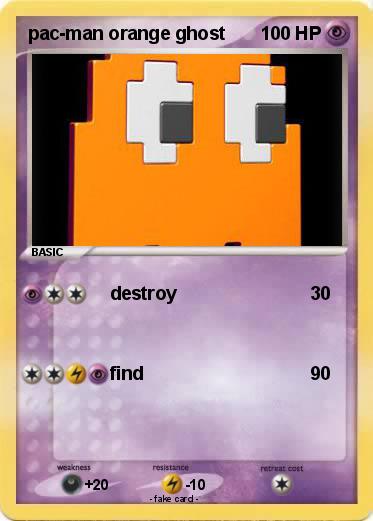 Pokemon pac-man orange ghost