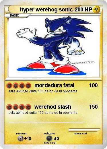 Pokemon hyper werehog sonic