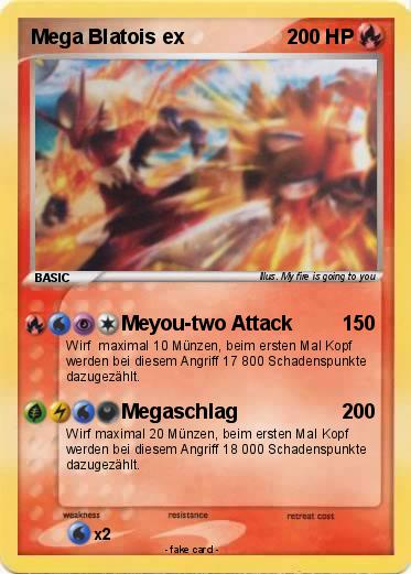 Pokemon Mega Blatois ex