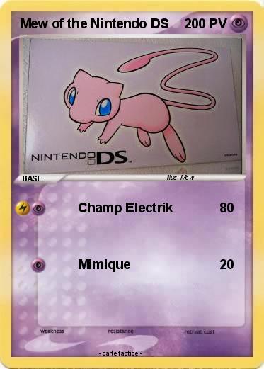 Pokemon Mew of the Nintendo DS