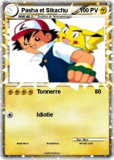 Pokemon Pasha et Sikachu