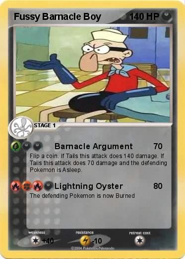 Pokemon Fussy Barnacle Boy
