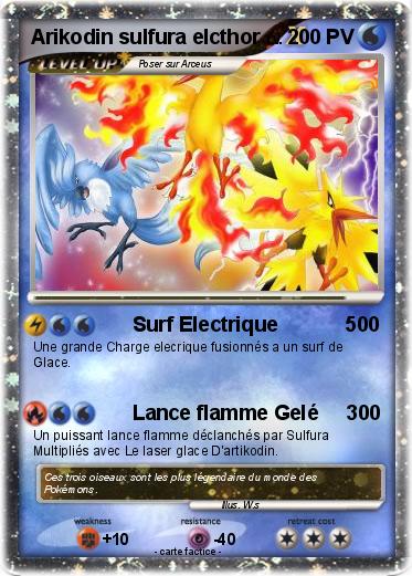 Pokemon Arikodin sulfura elcthor
