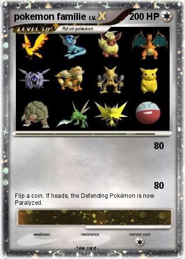 Pokemon pokemon familie