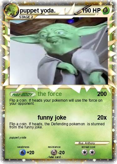 Pokemon puppet yoda.