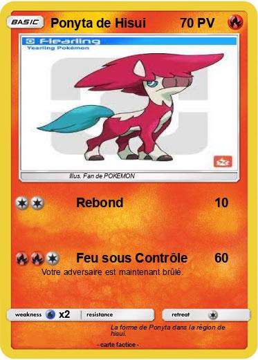 Pokemon Ponyta de Hisui