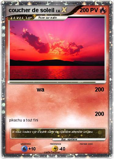 Pokemon coucher de soleil