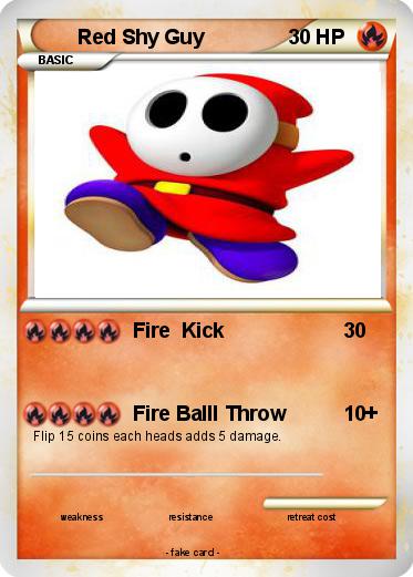 Pokemon Red Shy Guy