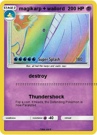 Pokemon magikarp + wailord