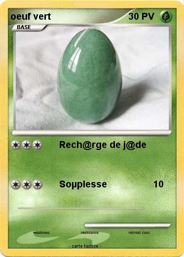 Pokemon oeuf vert