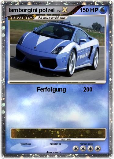 Pokemon lamborgini polzei