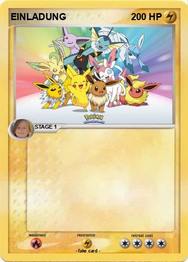 Pokemon EINLADUNG