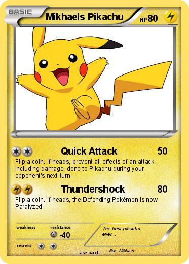 Pokemon Mikhaels Pikachu