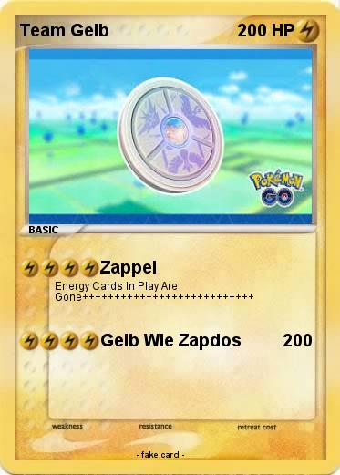 Pokemon Team Gelb