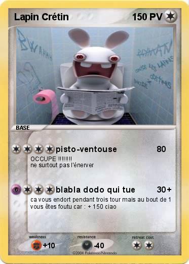 Pokemon Lapin Crétin