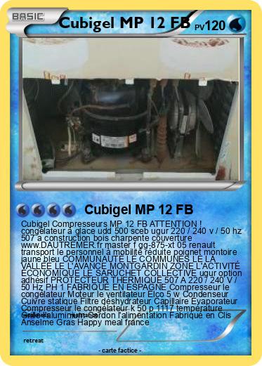 Pokemon Cubigel MP 12 FB