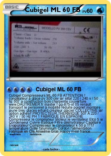 Pokemon Cubigel ML 60 FB