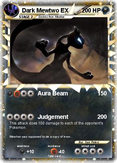 Pokemon Dark Mewtwo EX