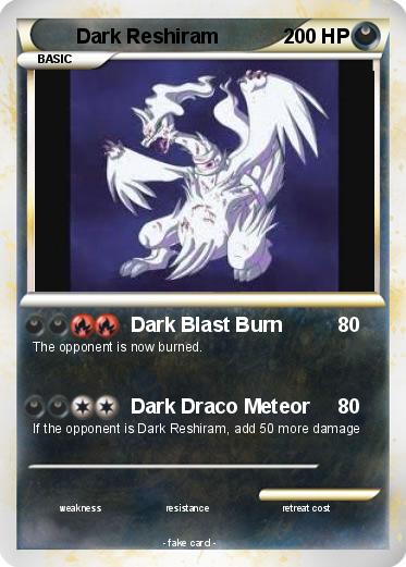 Pokemon Dark Reshiram