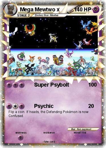Pokemon Mega Mewtwo x