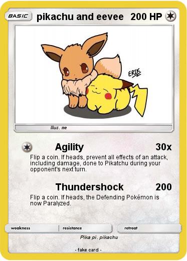 Pokemon pikachu and eevee