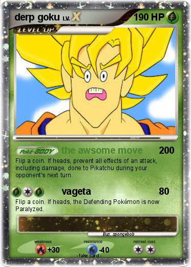 Pokemon derp goku