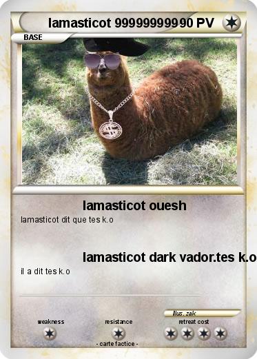 Pokemon lamasticot 999999999
