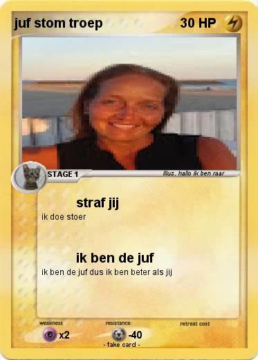 Pokemon juf stom troep